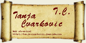 Tanja Čvarković vizit kartica